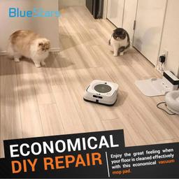 [Lifetime Warranty] m6 Microfiber Wet & Dry Mopping Pads - Compatible with iRobot Braava Jet M6 (6110) (6012) (6112) (6113) - 4 Wet Pads & 4 Dry Pads thumbnail 1