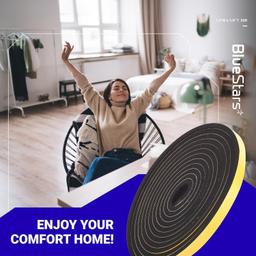 [Lifetime Warranty] Adhesive Door & Window Foam Tape 1/2"W x 1/4" T 13ft thumbnail 2