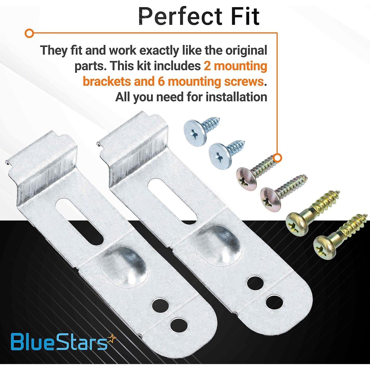 [Lifetime Warranty] DD94-01002A Dishwasher Mounting Bracket Assembly Kit - Compatible with Samsung Dishwashers - Replaces 2077601 AP4450818 PS4222710 PD00007402 - Includes 2 x Brackets, 6 x Screws image 1