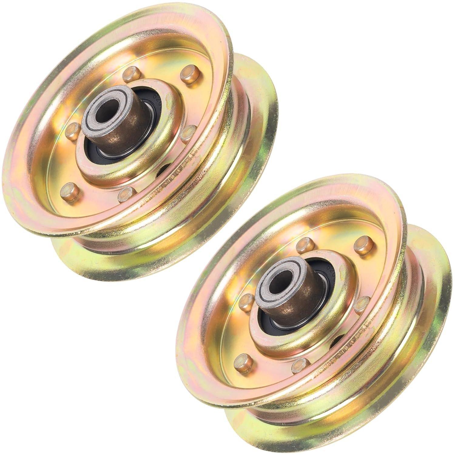2 Pcs 173437 532173437 Flat Idler Pulley image 0