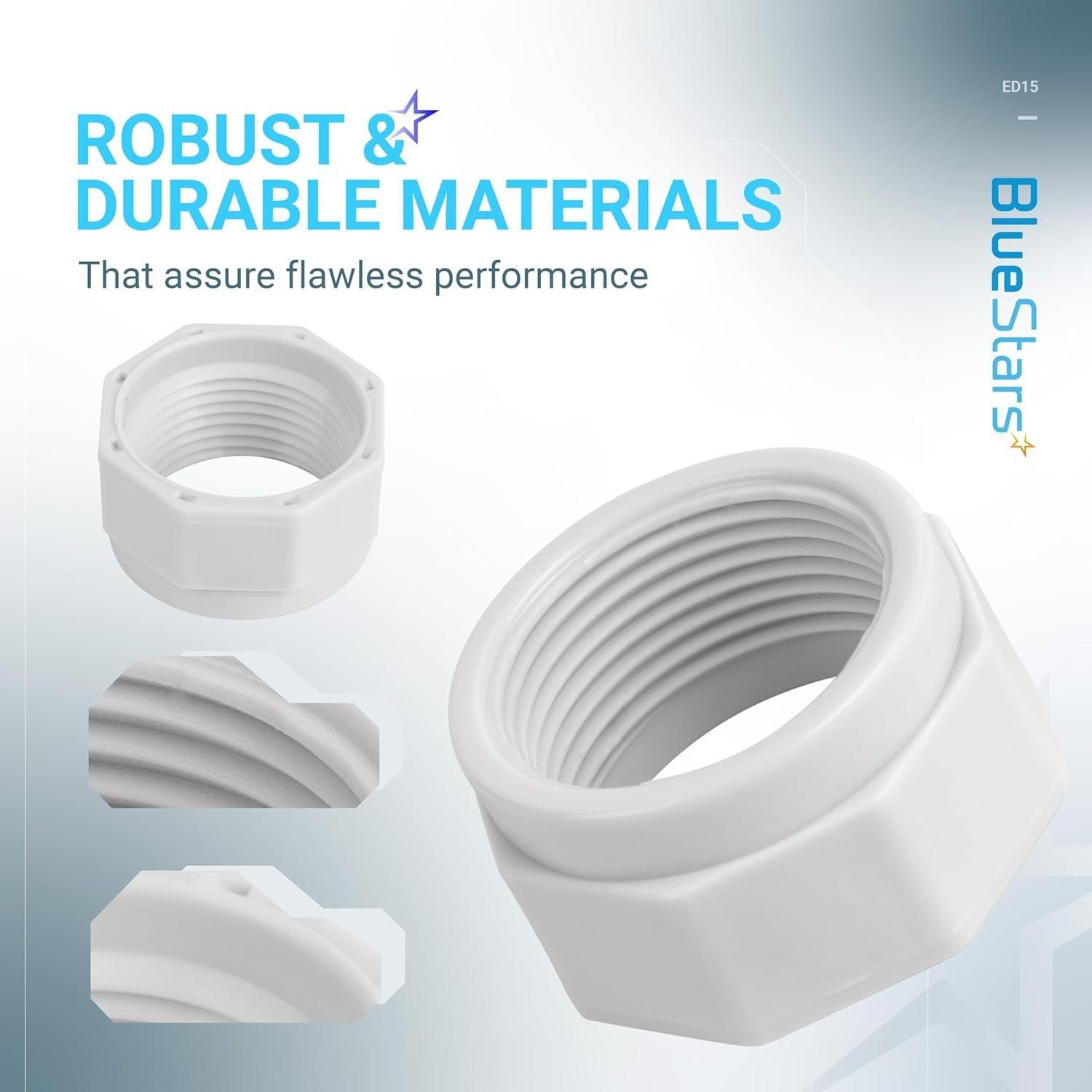 [Lifetime Warranty] ED15 Kreepy Krauly Pool Cleaner Feed Hose Mender Nut - Pack of 6 image 1