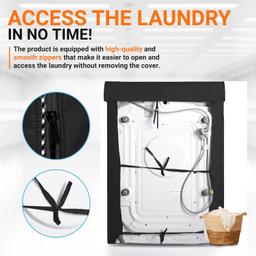 2PCS Washing Machine Covers with Laundry Bag thumbnail 5
