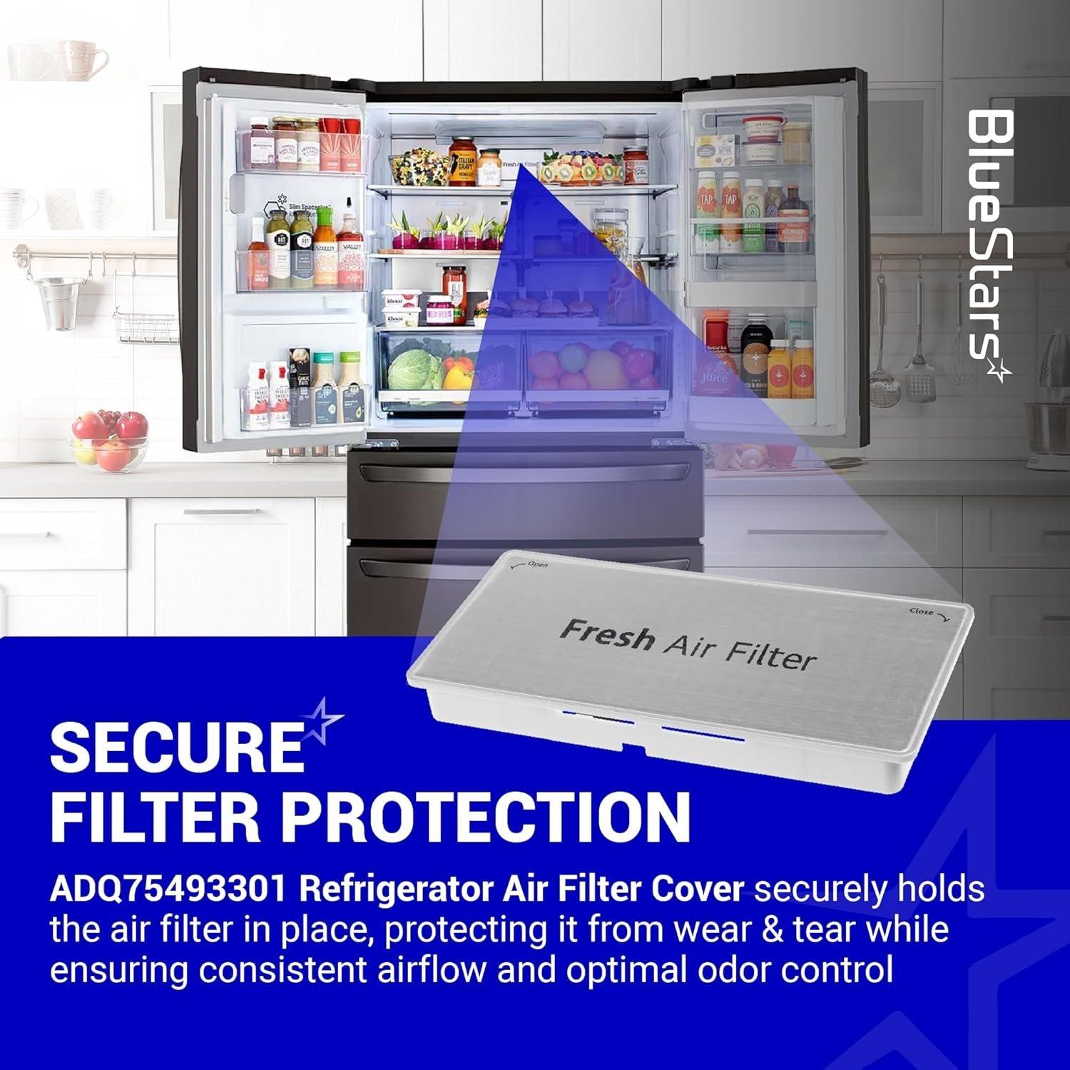 [Lifetime Warranty] ADQ75493301 Refrigerator Air Filter Cover - Compatible with LG Refrigerator LRMVS3006S LRMDS3006S LRMVC2306S LRMDC2306D LRFVC2406S LRFDS3016S LRMDS3006D LRFDS3016D LFXS26596S image 6