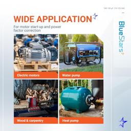 [Lifetime Warranty] 108-130 uF MFD 110-125 VAC ±20% 50/60 Hz CD60 Round Start Capacitor - Fits Pool Pump, Well Pump thumbnail 1