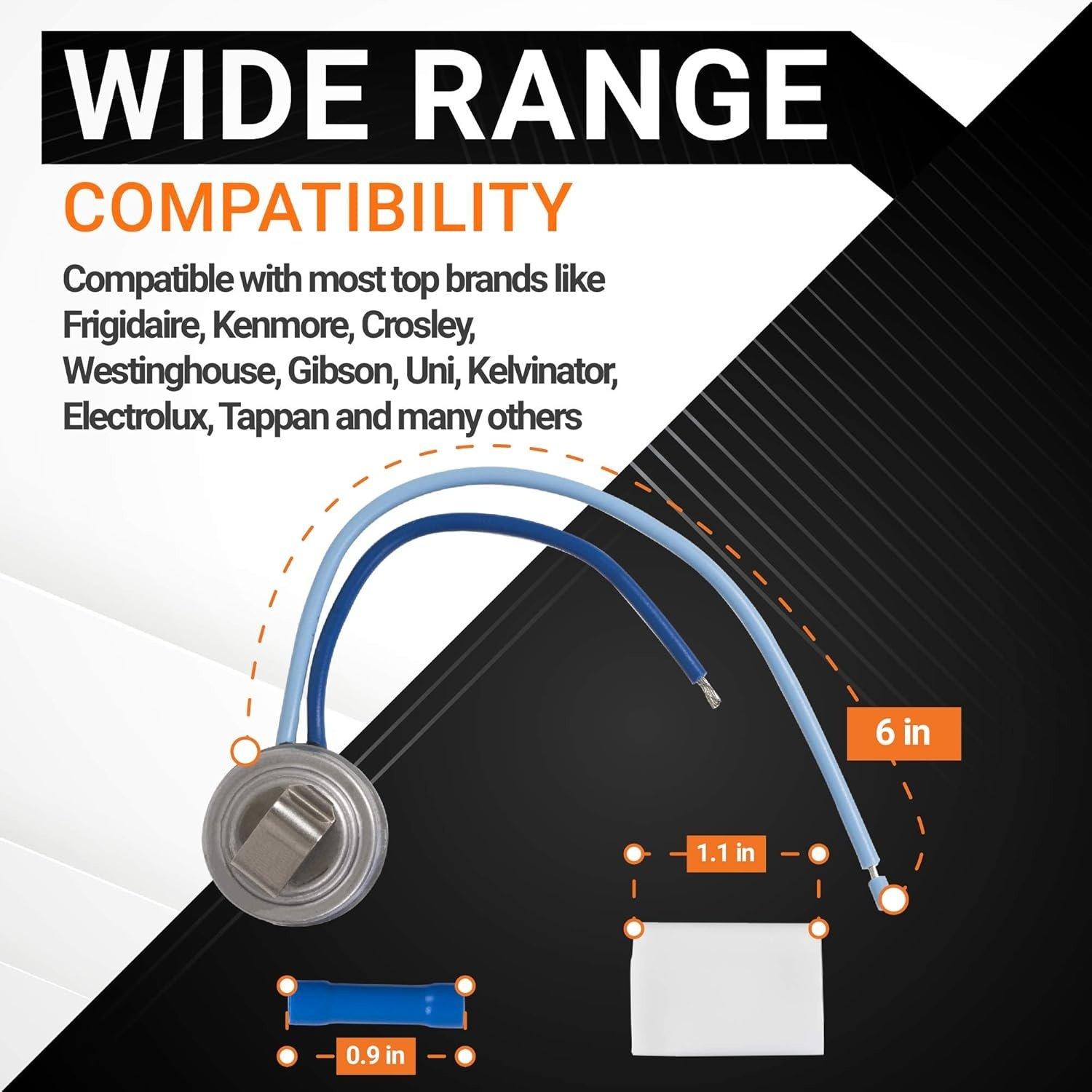 [Lifetime Warranty] 5303918202 Refrigerator Defrost Thermostat Replacement - Compatible with Frigidaire & Kenmore Refrigerators - Replaces 241619705 AP2150133 833603 PS469510 image 4