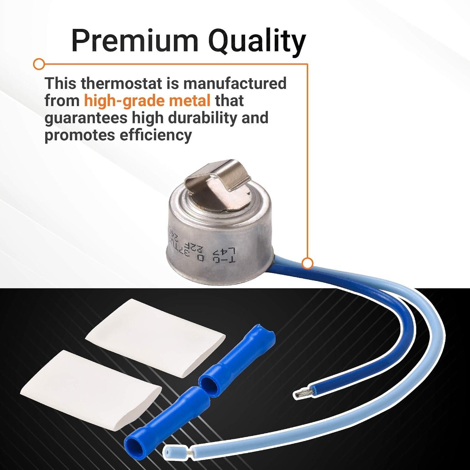 [Lifetime Warranty] 5303918202 Refrigerator Defrost Thermostat Replacement - Compatible with Frigidaire & Kenmore Refrigerators - Replaces 241619705 AP2150133 833603 PS469510 image 2