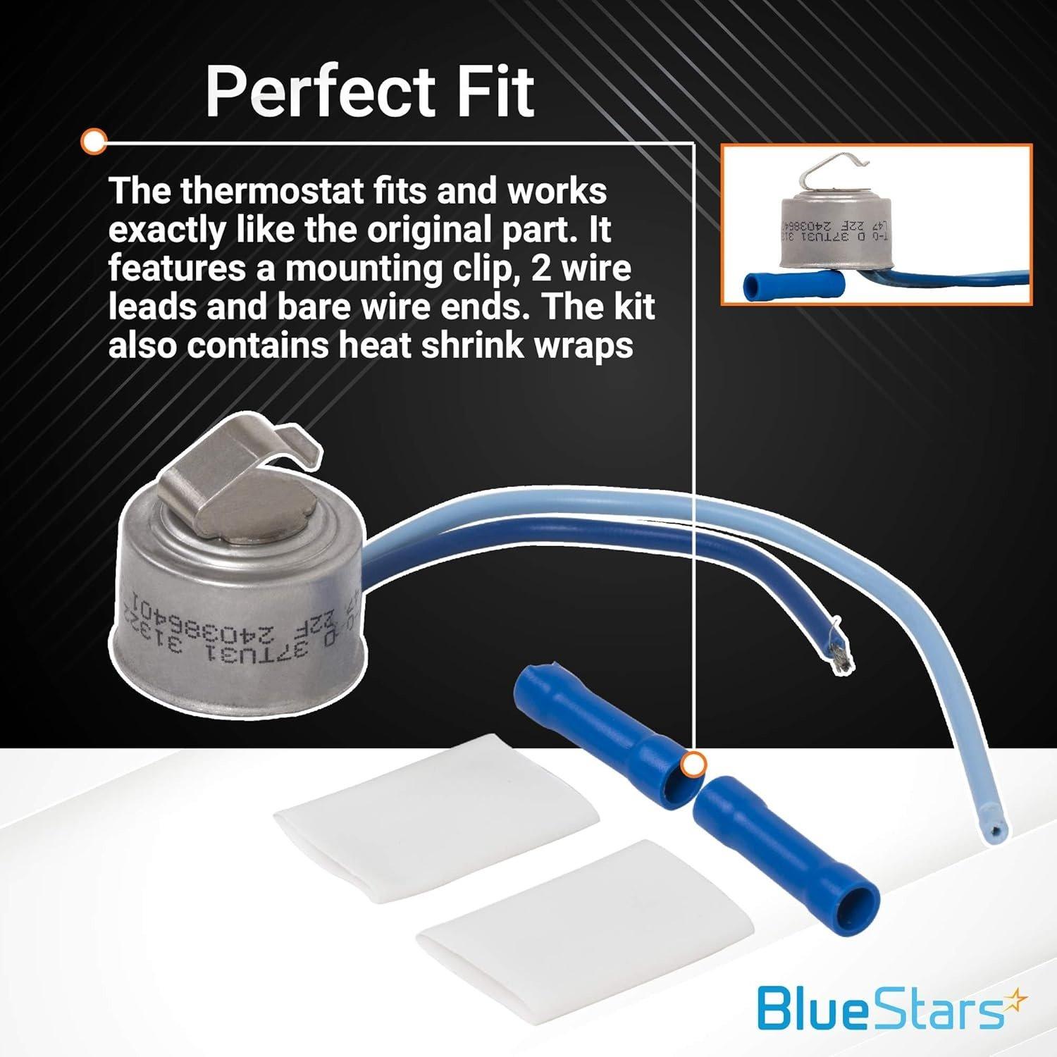 [Lifetime Warranty] 5303918202 Refrigerator Defrost Thermostat Replacement - Compatible with Frigidaire & Kenmore Refrigerators - Replaces 241619705 AP2150133 833603 PS469510 image 3