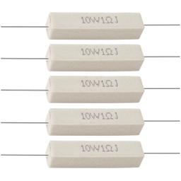 [Lifetime Warranty] 5pcs 10W 1 ohm Ceramic Cement Resistor thumbnail 0