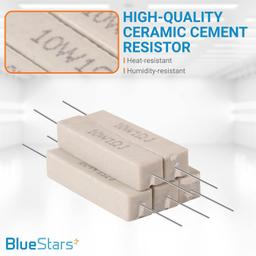 [Lifetime Warranty] 5pcs 10W 1 ohm Ceramic Cement Resistor thumbnail 3