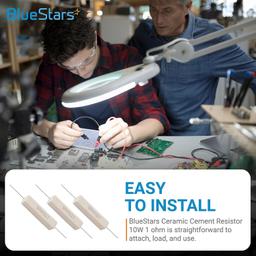 [Lifetime Warranty] 5pcs 10W 1 ohm Ceramic Cement Resistor thumbnail 5