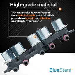 [Lifetime Warranty] AJU73213301 AJU75152601 5221EA1008F Washer Water Inlet Valve - Compatible with LG Kenmore Washers WT7200CW, WT5001C, 79631522211, WT4801CW, WT1201CW - Replaces 33090048, TAW35618287 thumbnail 2