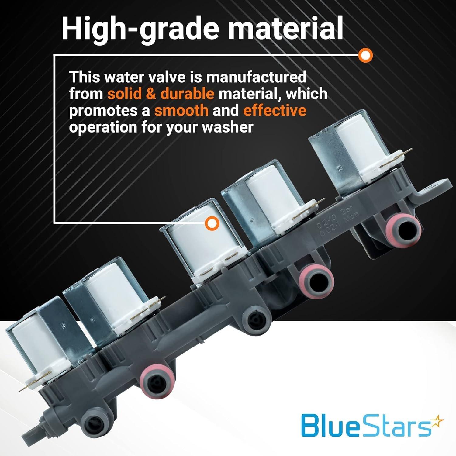 [Lifetime Warranty] AJU73213301 AJU75152601 5221EA1008F Washer Water Inlet Valve - Compatible with LG Kenmore Washers WT7200CW, WT5001C, 79631522211, WT4801CW, WT1201CW - Replaces 33090048, TAW35618287 image 2