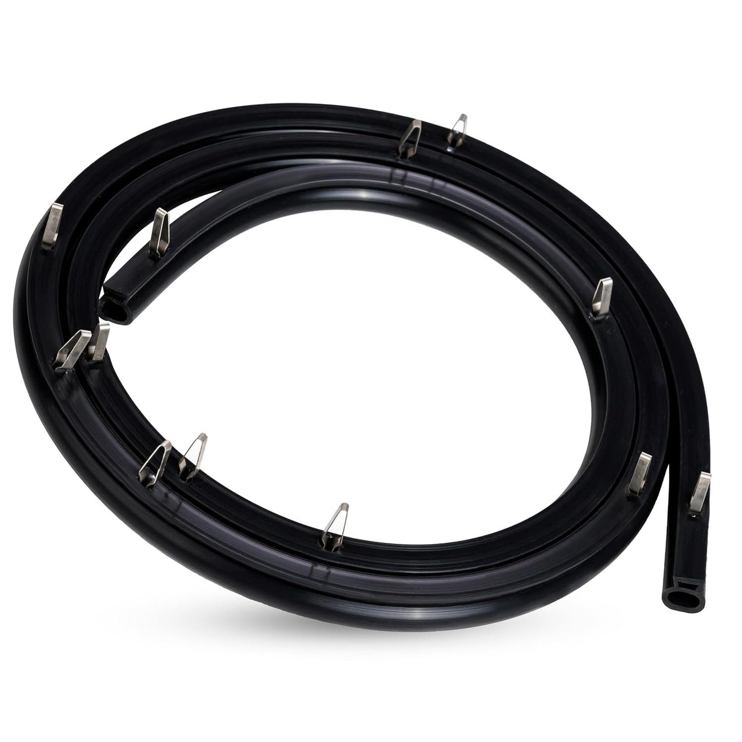 [Lifetime Warranty] 316239700 Range Oven Door Seal Gasket 50.45" with 12 Mounting Clips - Compatible with Frigidaire Kenmore Oven FEF303BWA FEF303CWA - Replaces 833130 AP2126661 AH440011 EA440011 PS440011 image 0