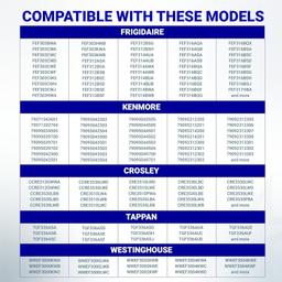 [Lifetime Warranty] 316239700 Range Oven Door Seal Gasket 50.45" with 12 Mounting Clips - Compatible with Frigidaire Kenmore Oven FEF303BWA FEF303CWA - Replaces 833130 AP2126661 AH440011 EA440011 PS440011 thumbnail 4