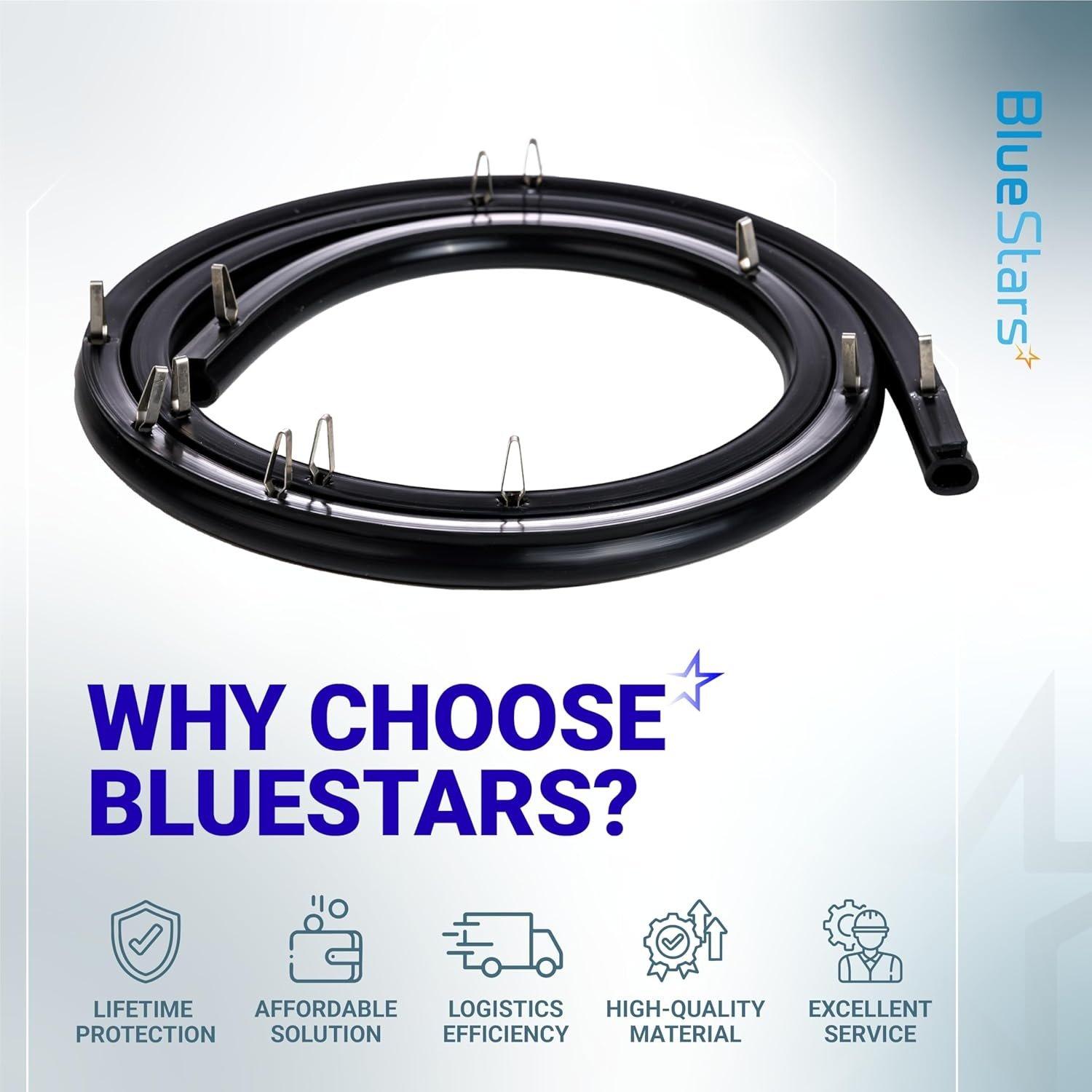 [Lifetime Warranty] 316239700 Range Oven Door Seal Gasket 50.45" with 12 Mounting Clips - Compatible with Frigidaire Kenmore Oven FEF303BWA FEF303CWA - Replaces 833130 AP2126661 AH440011 EA440011 PS440011 image 7