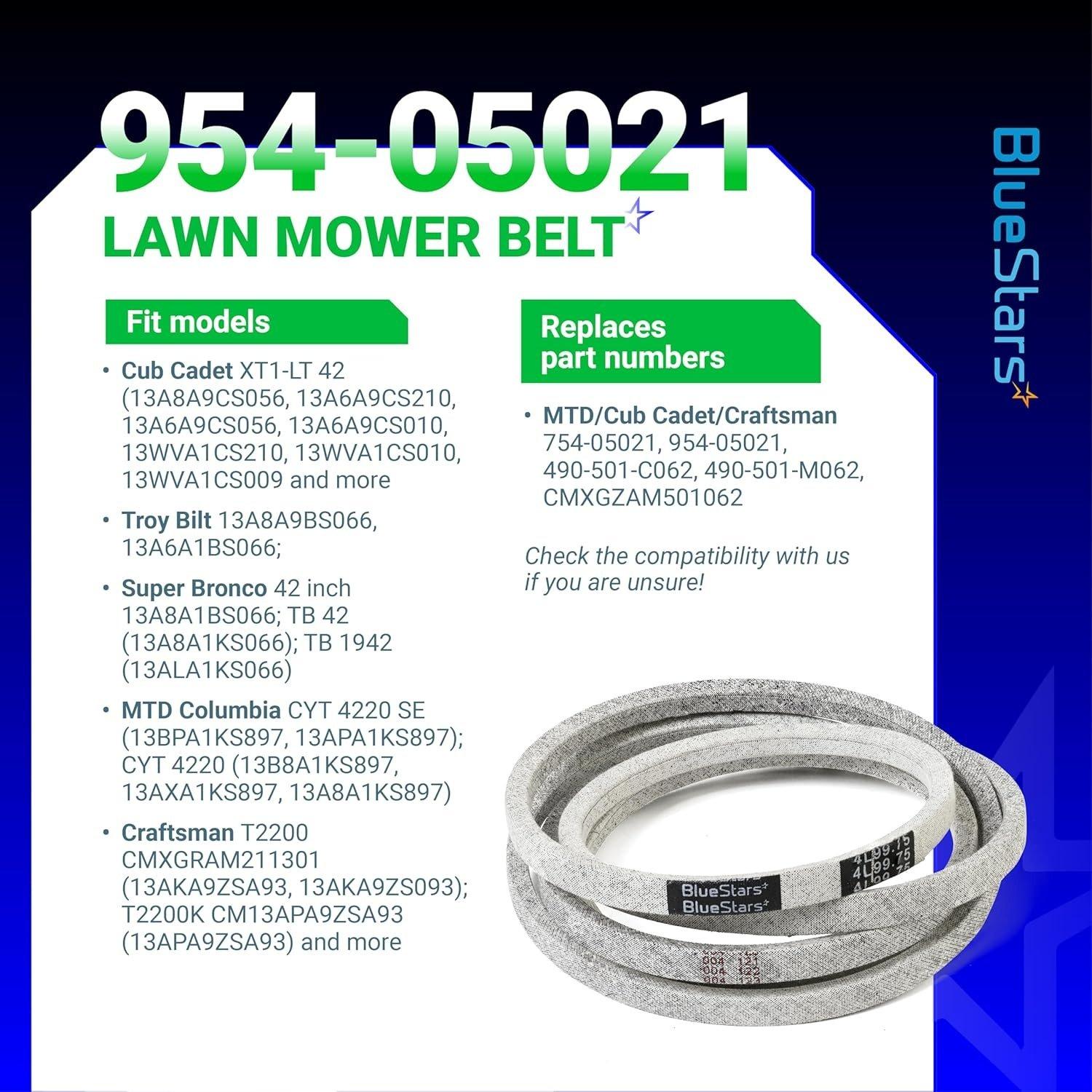 [Lifetime Warranty] Mower Deck Belt 954-05021 image 5