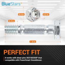 303160355P 303160355 Snow Blower Shear Pins and Nuts thumbnail 3