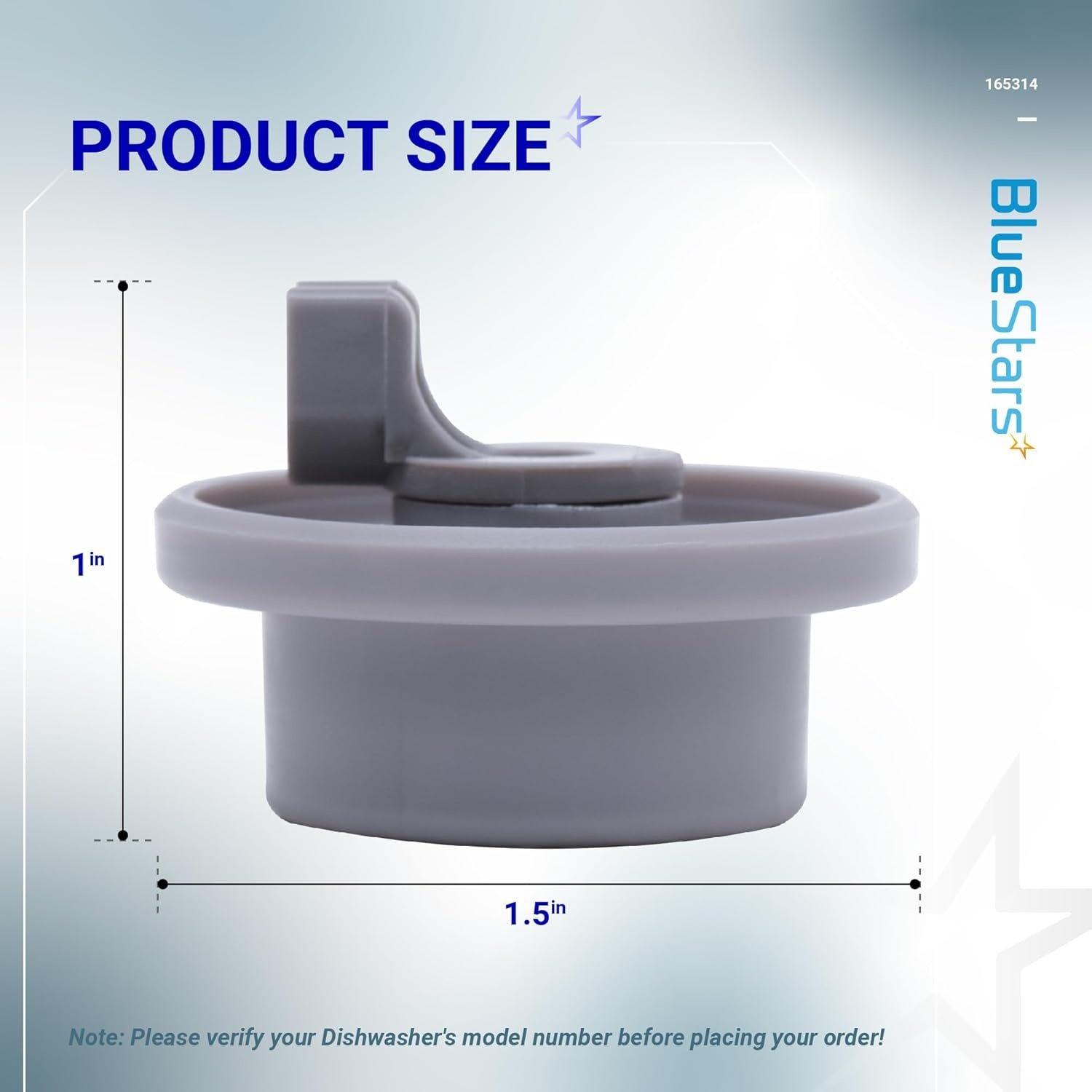 [Lifetime Warranty] 165314 Dishwasher Lower Rack Wheel - Compatible for Bosch & Kenmore Dishwashers - Replaces 420198 423232 AP2802428 PS8697067 - Pack of 8 image 3