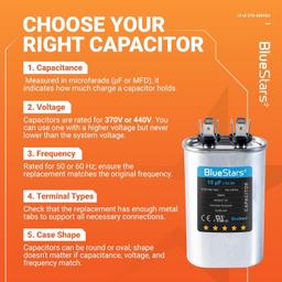 [Lifetime Warranty] 15 uF MFD 370/440 VAC Oval Run Start Capacitor CBB65 - Fits AC Motor, Condenser, Heat Pump - Pack of 2 thumbnail 6