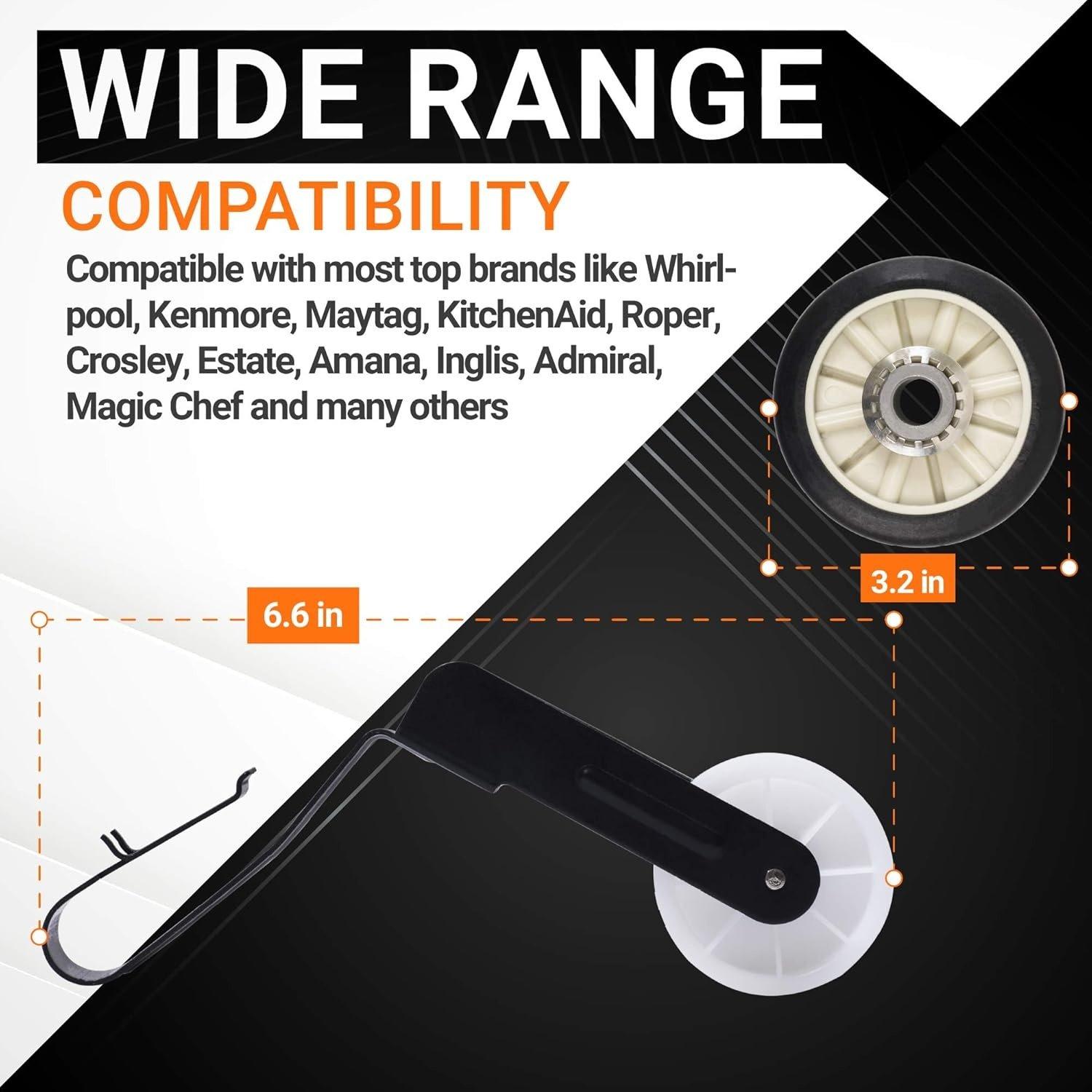 Dryer Drum Belt Pulley Kit Compatible with Kenmore Whirlpool Dryers image 5