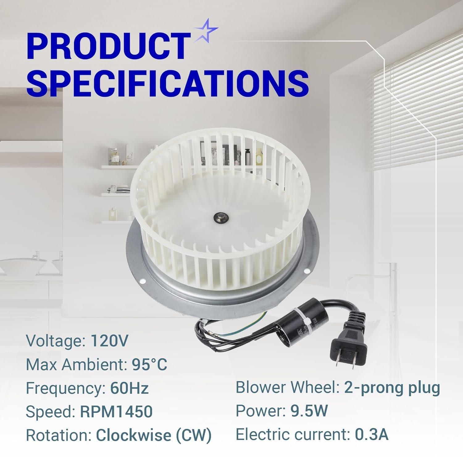 [Lifetime Warranty] 0695B000 695B000 Bathroom Fan Motor Assembly image 1