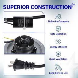 [Lifetime Warranty] 0695B000 695B000 Bathroom Fan Motor Assembly thumbnail 4
