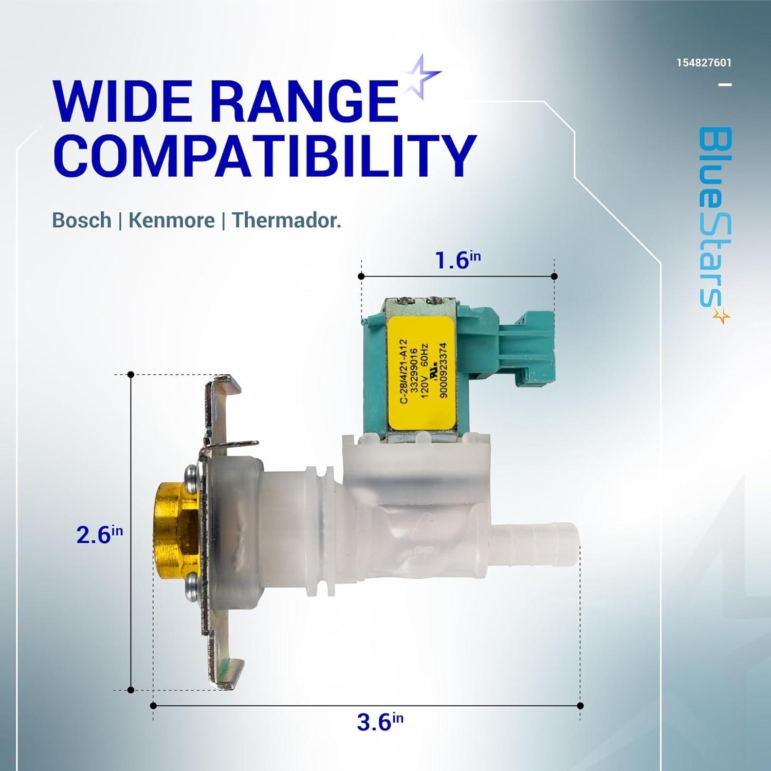 [Lifetime Warranty] 622058 00622058 Dishwasher Water Inlet Valve Replacement - Compatible with Bosch Thermador Kenmore Dishwashers - Replaces 1999956 AP4927070 PS8728724 AH3491417 image 2