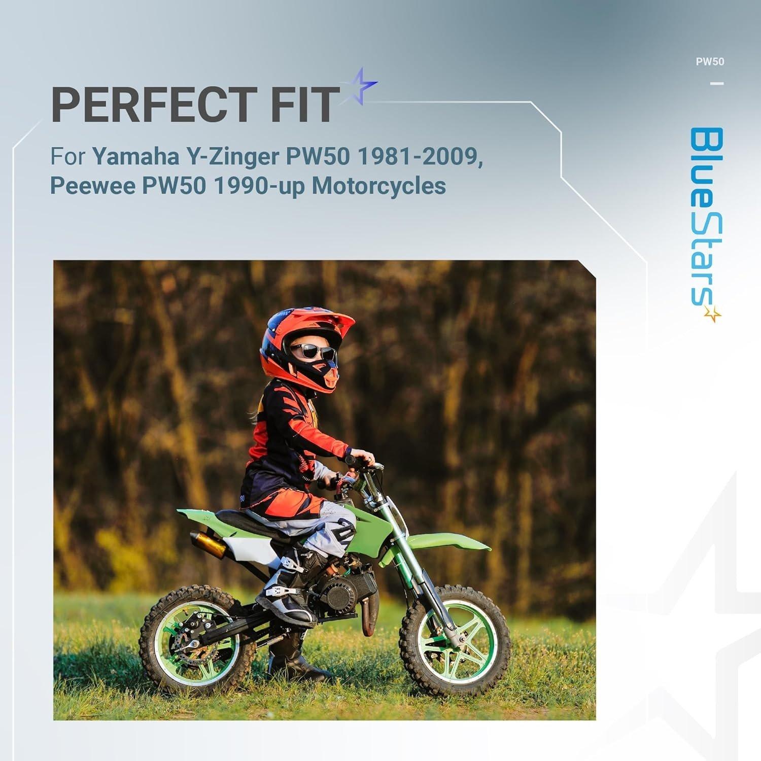 Upgraded PW50 Carburetor Kit - Compatible with Yamaha PW50 Peewee/Y-Zinger (1981–2009) - Includes Air Filter, Fuel Filter, Choke Cable, Throttle Cable, Spark Plug image 6