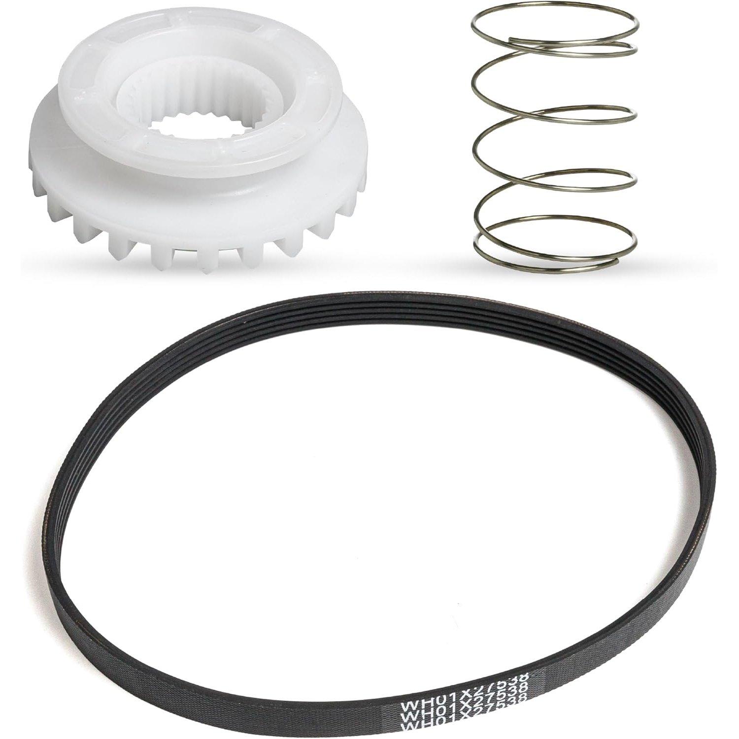 [Lifetime Warranty] WH01X27538 Washer Drive Belt & WH05X24185 Washing Machine Clutch & WH01X24434 Washer Spring - for GE Hotpoint Clothes Washer - Replaces 4588013 AP5993402 PS11729473 EAP11729473 image 0