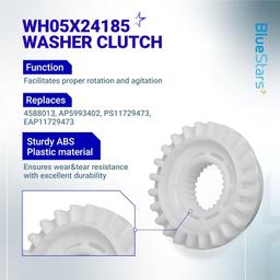 [Lifetime Warranty] WH01X27538 Washer Drive Belt & WH05X24185 Washing Machine Clutch & WH01X24434 Washer Spring - for GE Hotpoint Clothes Washer - Replaces 4588013 AP5993402 PS11729473 EAP11729473 thumbnail 7