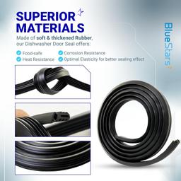 [Lifetime Warranty] 3920DD3005A Dishwasher Door Gasket Seal - LG and Kenmore Dishwasher - Replaces 1267456 AP4437203 AH3522654 PS3522654 EAP3522654 PD00001769 3920DD3003A thumbnail 5