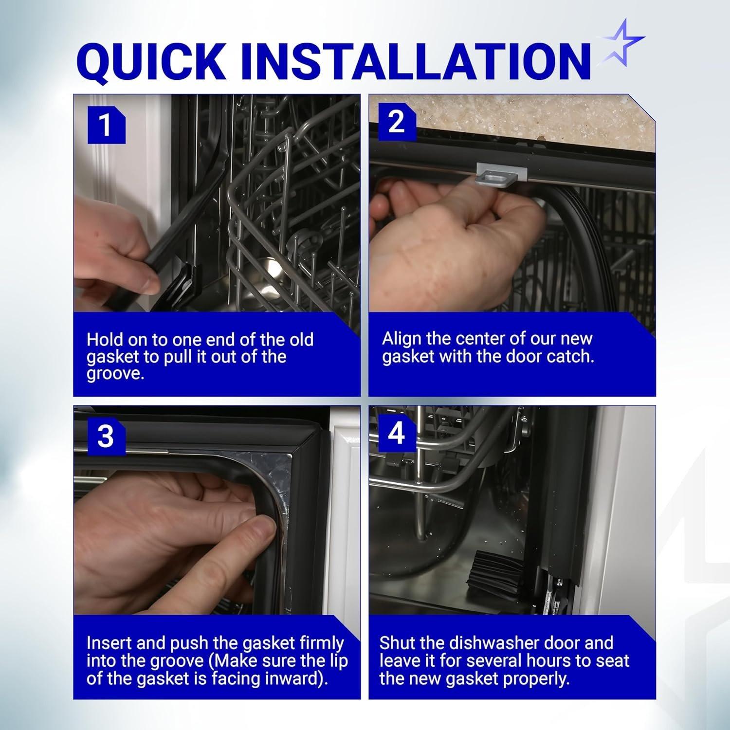 [Lifetime Warranty] 3920DD3005A Dishwasher Door Gasket Seal - LG and Kenmore Dishwasher - Replaces 1267456 AP4437203 AH3522654 PS3522654 EAP3522654 PD00001769 3920DD3003A image 4