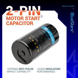 [Lifetime Warranty] 460-552 uF MFD 110-125 VAC CD60 50/60 Hz Round Motor Start Capacitor - Fits AC Motor Run, Fan Start, Heat Pump thumbnail 4