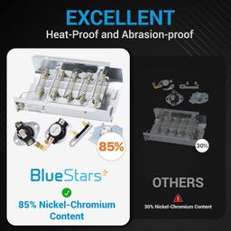 [Lifetime Warranty] 279838 WED5000DW2 Dryer Heating Element 3977767 3392519 Thermal fuse Dryer Repair Kit For Whirlpool Kenmore MEDB835DW4 GEW9250PW1 GEW9250PW0 WED5100HW1 WED8300SW2 GEW9200LW1 thumbnail 6