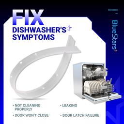 [Lifetime Warranty] 5304500204 Dishwasher Bottom Door Gasket Replacement - Compatible with Frigidaire Kenmore Crosley Dishwashers - Replaces 4246132, AP5962194, PS11703834 thumbnail 4