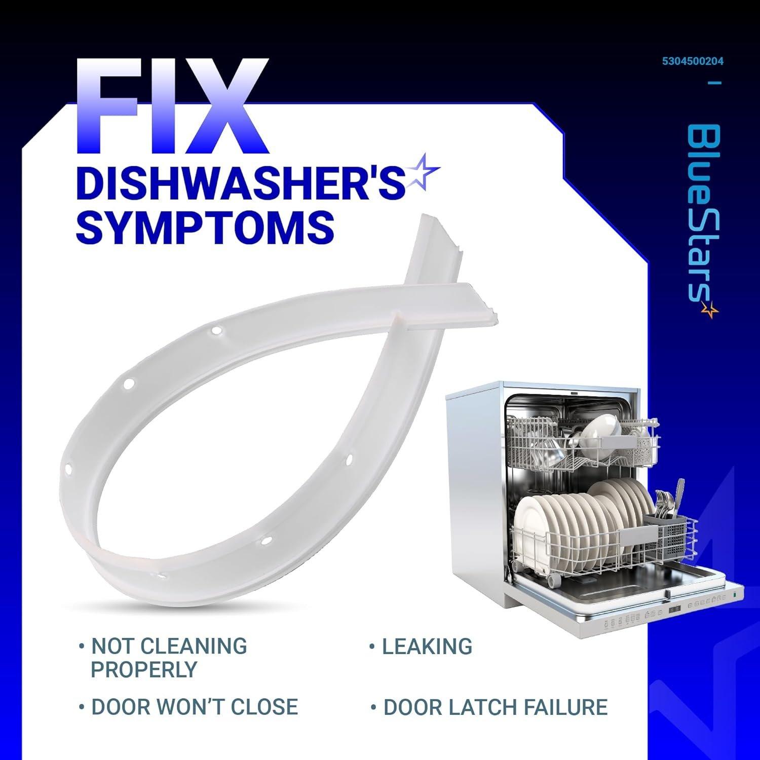 [Lifetime Warranty] 5304500204 Dishwasher Bottom Door Gasket Replacement - Compatible with Frigidaire Kenmore Crosley Dishwashers - Replaces 4246132, AP5962194, PS11703834 image 4