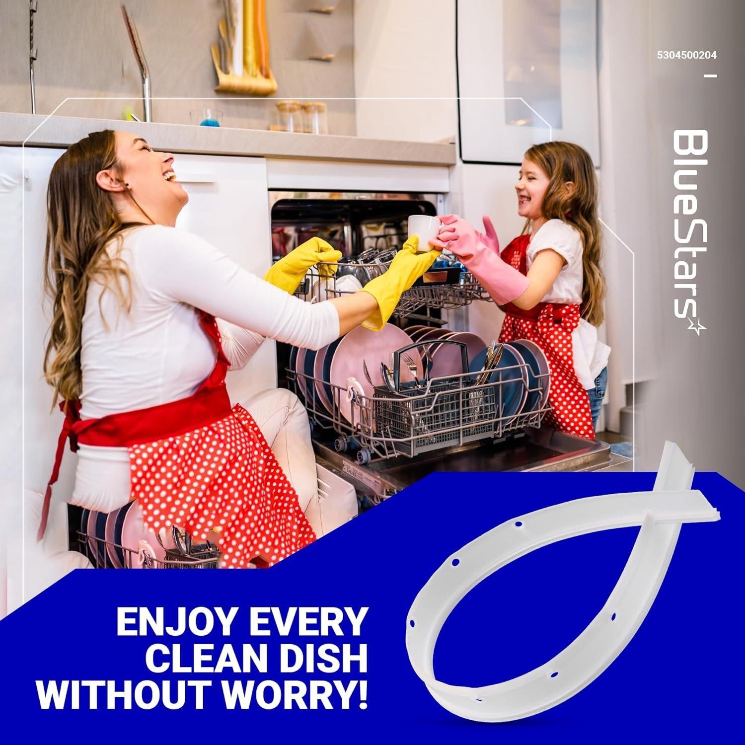 [Lifetime Warranty] 5304500204 Dishwasher Bottom Door Gasket Replacement - Compatible with Frigidaire Kenmore Crosley Dishwashers - Replaces 4246132, AP5962194, PS11703834 image 1