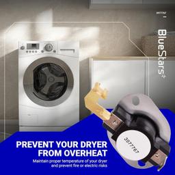 [Lifetime Warranty] 3977767 Dryer Thermostat Replacement - Compatible with Whirlpool & Kenmore Dryers - Replaces 3399693 WP3977767 WP3977767VP - Pack of 6 thumbnail 4