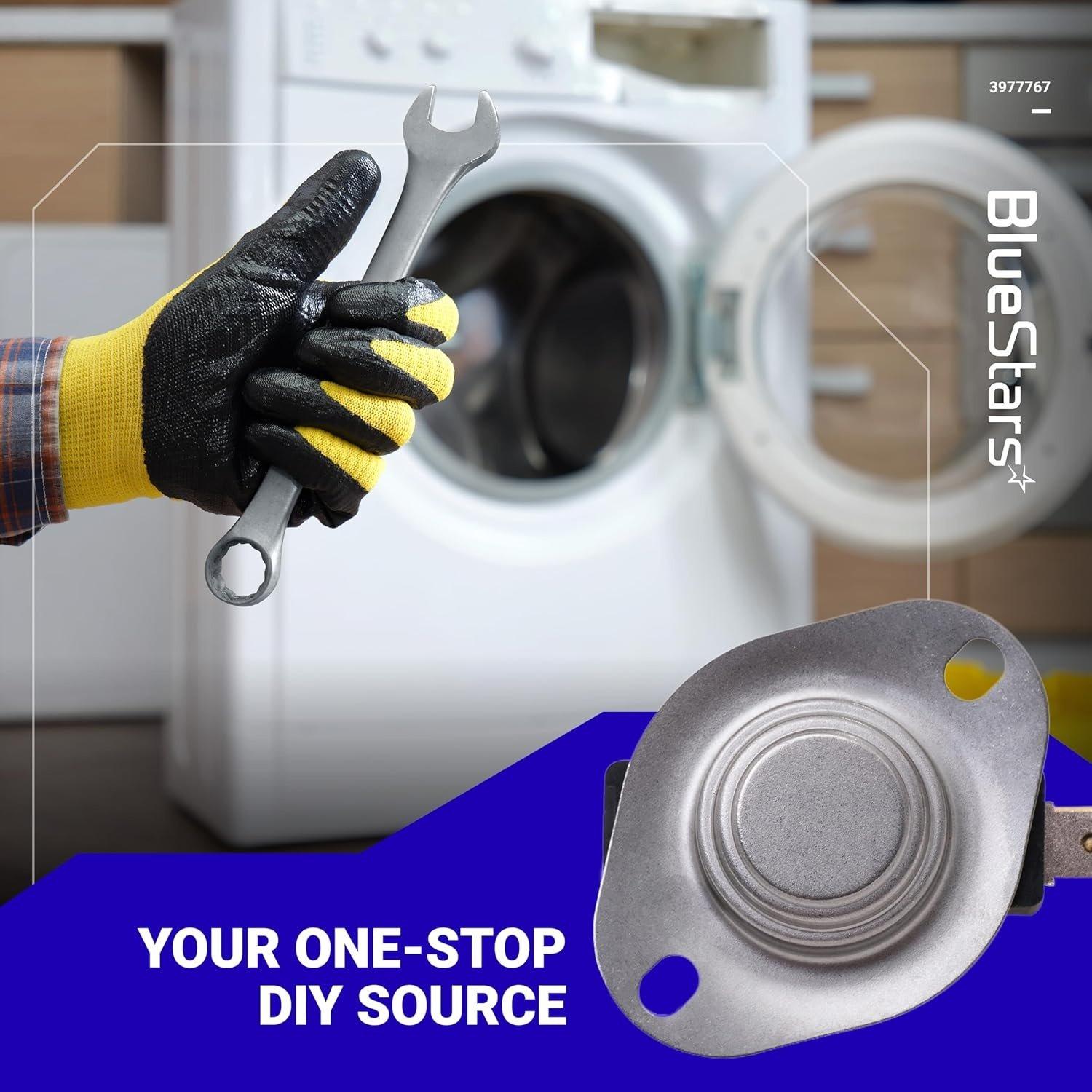 [Lifetime Warranty] 3977767 Dryer Thermostat Replacement - Compatible with Whirlpool & Kenmore Dryers - Replaces 3399693 WP3977767 WP3977767VP - Pack of 6 image 1