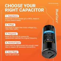 [Lifetime Warranty] 400-480 uF MFD 110-125 VAC Round Motor Start Capacitor 50/60 Hz AC Electric Replacement thumbnail 10