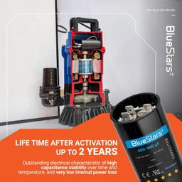 [Lifetime Warranty] 400-480 uF MFD 110-125 VAC Round Motor Start Capacitor 50/60 Hz AC Electric Replacement thumbnail 4