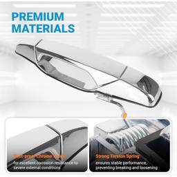 [Lifetime Warranty] 22738722 Front Right Passenger Side Exterior Chrome Door Handle thumbnail 4