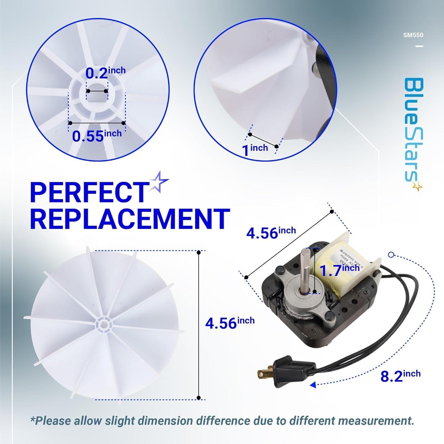 [Lifetime Warranty] SM550 Bathroom Fan Motor Electric Vent Fan image 6