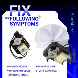 [Lifetime Warranty] SM550 Bathroom Fan Motor Electric Vent Fan thumbnail 3