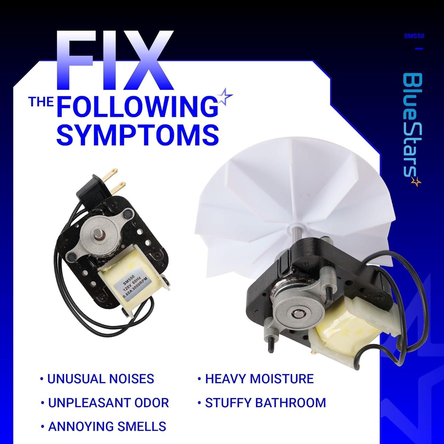 [Lifetime Warranty] SM550 Bathroom Fan Motor Electric Vent Fan image 3