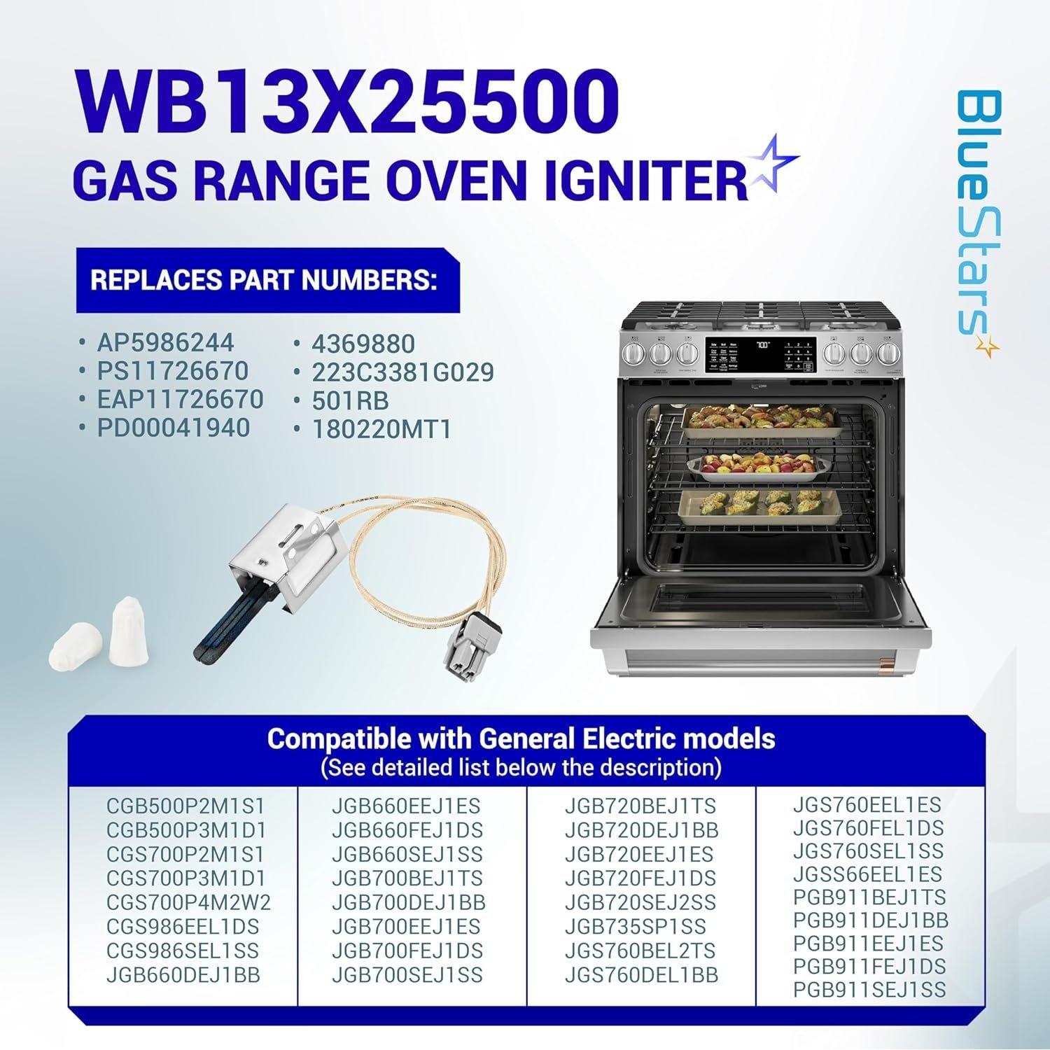 [Lifetime Warranty] Gas Range Oven Igniter WB13X25500 image 5