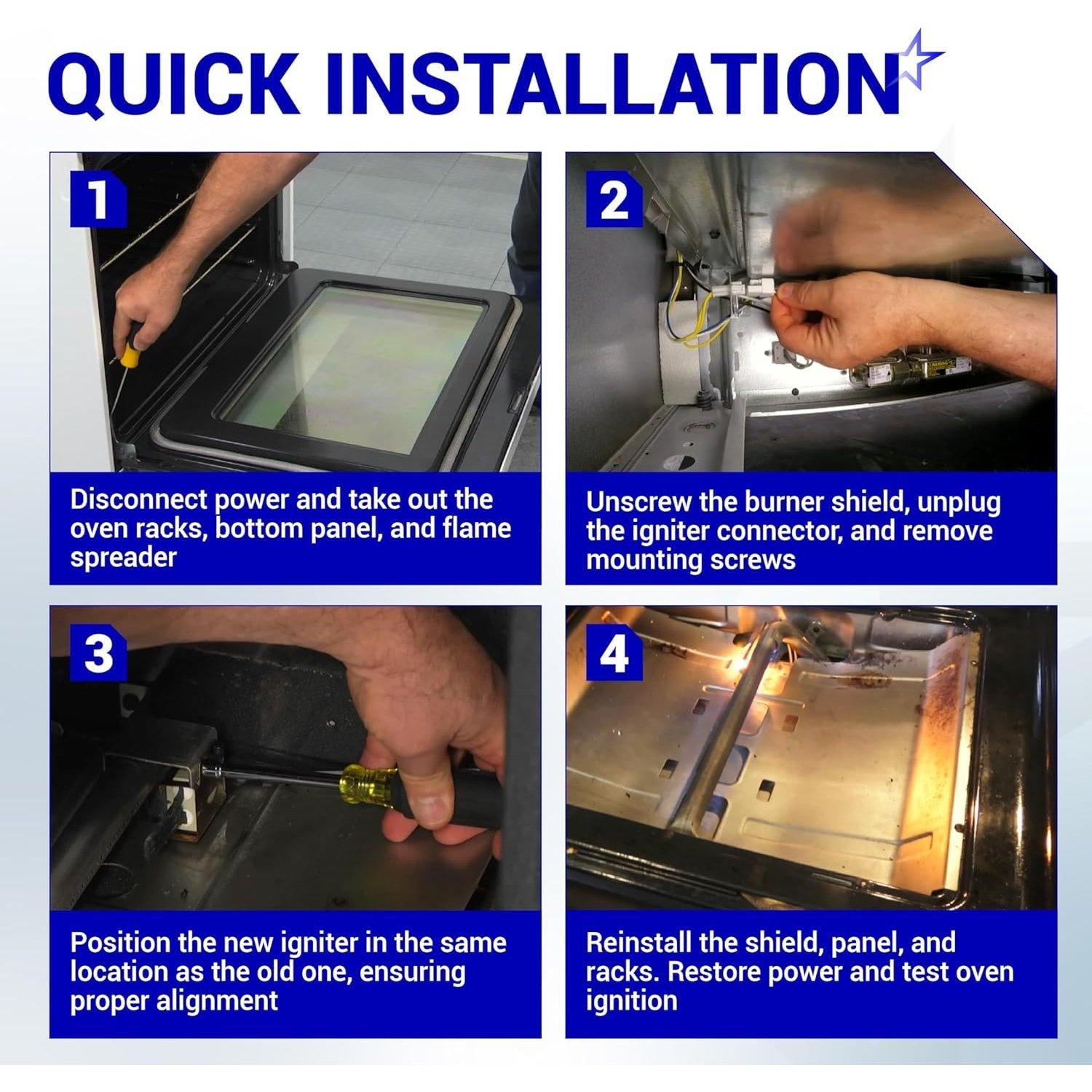 [Lifetime Warranty] Gas Range Oven Igniter WB13X25500 image 7