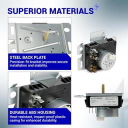 [Lifetime Warranty] W10745655 Dryer Timer - Compatible with Maytag Whirlpool Crosley Amana 230VAC 60Hz Dryer Models YNED4655EW1 4KWED4605FW0 - Replaces W10857612 W10436308 AP6003908 thumbnail 6