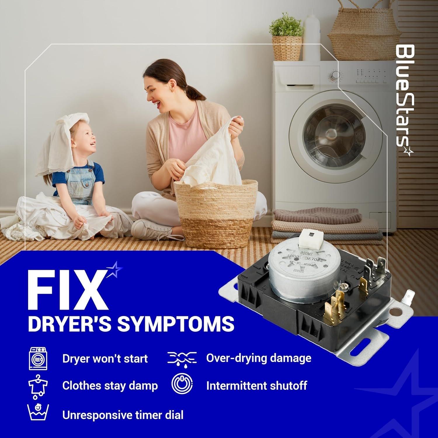 [Lifetime Warranty] W10745655 Dryer Timer - Compatible with Maytag Whirlpool Crosley Amana 230VAC 60Hz Dryer Models YNED4655EW1 4KWED4605FW0 - Replaces W10857612 W10436308 AP6003908 image 4