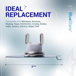 [Lifetime Warranty] 3977393 Dryer Thermal Fuse - Compatible with Whirlpool Maytag Roper Kenmore KitchenAid Dryers - Replaces 279816VP 2651 3399848 AP3094244 PS334299 EAP334299 - Pack of 4 thumbnail 1